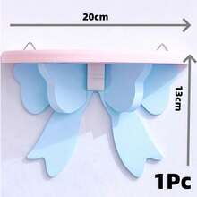 Joivida 1Pc Soft Girl Display Stand, Pink Bow Storage Rack, Wall-Mounted Storage Rack, Girlish Room Decoration - Multicolor - View 12