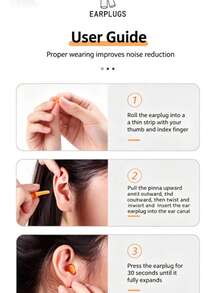 1set Sleep Soundproof Ear Muffs, Adjustable Hook And Loop Eye Mask, With Earplugs For NoiseBlocking Without Pressing Ears, Suitable For Sleeping, Napping, And Night Use ThroughoutThe Year.For Bedroom,Travel, Office, School/Easter/Bedroom Accessories - multicolor - View 12