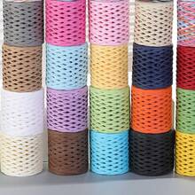 1Roll 120g /200m Natural Raffia Straw Yarn Raffia Paper Knitting Material Cushion Baskets Hat HandBag Colrful DIY Crochet Supplies - multicolor - View 15