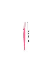 60 Piece Rose Red Eyebrow Trimmer Set, Eyebrow Trimmer/Shaver, Exfoliating Shaving Tool, Body Hair Trimmer And Facial And Eyebrow Shaver Set, Long Handled Blade With Precise Protective Cover, Women'S Eyebrow Trimmer Tool - Hot Pink - View 4