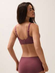 LUVLETTE Dream Curve Support+ Side Support Rose Color Underwire Push Up T-Shirt Basic Comfortable No-Show Seamless Must-Haves Bra - Rusty Rose - View 4