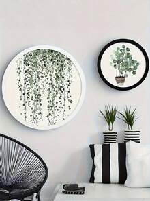 1PC Round Wooden Scandinavian Style Wall Mounted Handmade Decorative Picture Photo Frame For Home Office Wall Art Display Valentine Easter Mother Day Birthday Graduation Gift - multicolor - View 10