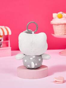 HELLO KITTY AND FRIENDS | POKOJA LAND 1個聯名3D絨毛吊飾鑰匙圈，灰色設計，獨特前衛風格，適合追求個性的愛好者，可掛在包包、鑰匙、書包上，生日或週年紀念的獨特禮物 - 灰色 - 查看 4