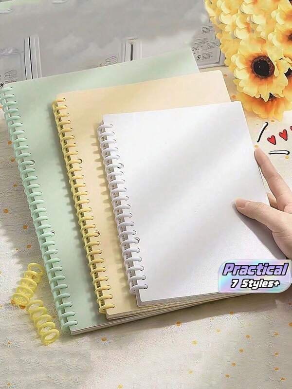 Spiral Bound Notebook - Minimalist Cover, Portable Ledger For Accounting, Note-Taking & Planning, Perfect For School, Work, Gift (Teacher's Day, Graduation)