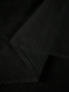 Linhara CURVE Damenkleid in großen Größen, ärmellos, aus reiner Baumwolle, mit doppellagigem Saum und Taschen, lässig für den Alltag - Schwarz - Übersicht 3