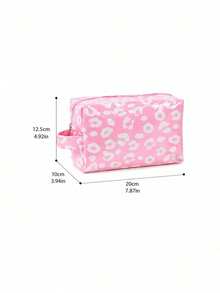 Joivida 1Pc PVC Leopard Print Striped Storage Bag, Large Capacity, Waterproof, INS Style, Multifunctional Makeup Bag, Travel Portable Storage Bag, Toiletry Storage Bag, Can Be Placed On Dresser/In Bathroom - Multicolor - View 11