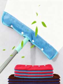 3PCS Coral Fleece Floor Cleaning Cloth, Absorbent Mop Cover, Sweeping Mop Cleaning Replacement, Floor Cleaner Towel, Highly Absorbent, Reusable Mop Cleaning Cloth, Dual Dusting And Wet Mopping Functions - Mop Mop Cloth - View 6