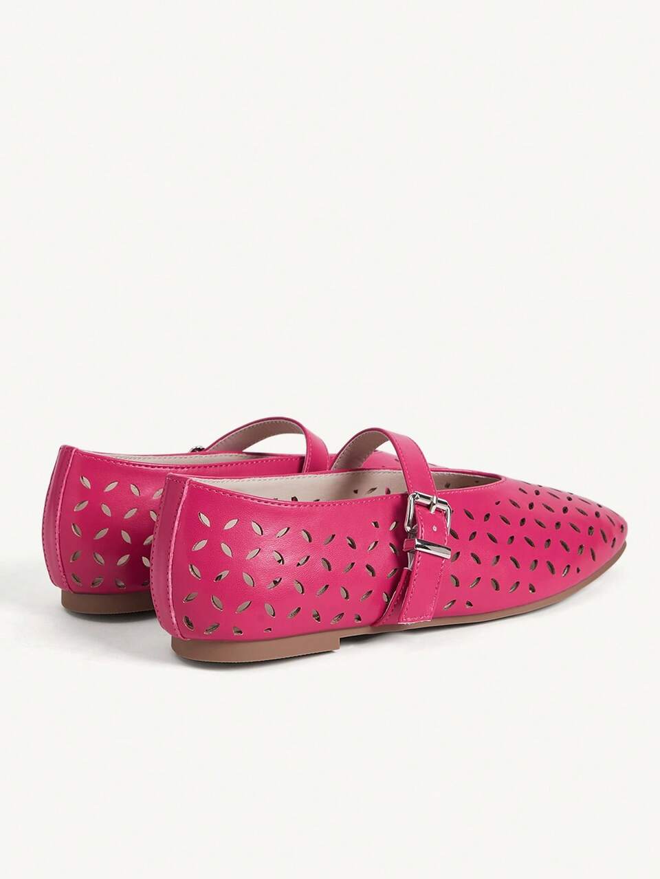 CUCCOO CHICEST Round-Toe Comfortable Mary Jane Retro Simple Laser-Cut Pattern Women Flat Shoes For Summer Elegant Flats Summer Shoes Summer Break Easter For Christmas Elegant Shoes Wedding Shoes Summer Shoes Bride Shoes