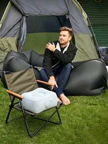 1PC Portable Quick Inflation No Air Pump Lightweight Foldable Outdoor Slouchy Inflatable Sofa For Camping Hiking Travel Patio Backyard Gift - Multiple Styles - View 4