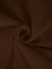 Linhara CURVE 大尺碼女款純棉百慕達短褲，抽繩下擺附口袋，適合日常通勤、休閒、度假等多種場合 - 咖啡棕 - 查看 4