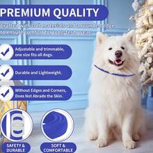 4 Pcs Tick Collars For Cats And Tick Collars For Dogs. These Waterproof And Adjustable Collars Fit Both Adult And Young Cats And Dogs, Are Available In Multiple Colors, Odorless And Non-Greasy, And Can Kill Fleas, Ticks And Their Larvae - Purple - View 3