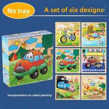 Wooden Block Puzzle Toddler 1-3-5 Years Kid Montessori Learning Games Educational Interactive Toys, Preschoolers Cube Puzzle - Multicolor - View 15