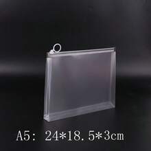 A4 3D Zipper File Pouch, Thickened Transparent Large Capacity Storage Bag, Student Exam Pen Pouch. - multicolor - View 5