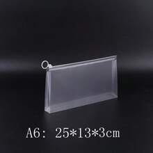 A4 3D Zipper File Pouch, Thickened Transparent Large Capacity Storage Bag, Student Exam Pen Pouch. - multicolor - View 6