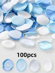 50/100/300/500Pcs Set Silk Sky Blue Mixed Rose Petals, Artificial Flower Petals For Wedding Aisle, Proposal, Bridal Shower, Table Decor - multicolor - View 8