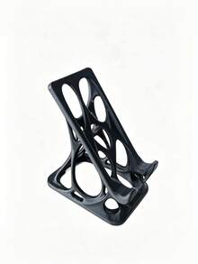 1PC 3D Printed Streamlined Bionic Hollow Plastic Style Skeleton Bone Line Gray Phone Stand Desktop Lazy Holder Creative Portable Decorative Universal Mobile Support Fixed Stand For Office Home Desk Gaming Watching Cell Phone Holder Stand - Multicolor - View 3