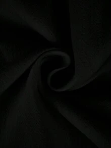 Linhara CURVE Damenkleid in großen Größen, ärmellos, aus reiner Baumwolle, mit doppellagigem Saum und Taschen, lässig für den Alltag - Schwarz - Übersicht 4