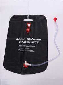 25L Solar Heating Waterproof Shower Bag For Camping, Outdoor Bathing, Washing And Showering, PVC - Black - View 2