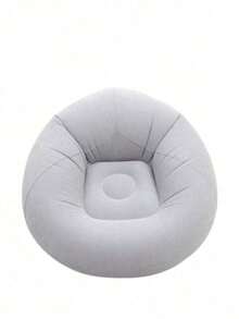 1pc Portable Inflatable Outdoor Leisure Chair, Soft Comfortable Spherical Bean Bag Chair, Breathable Pvc, Inflatable Sofa For Living Room, Balcony, Camping - Multicolor - View 7