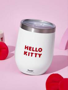 HELLO KITTY AND FRIENDS | SHEIN 360ml/12oz 不鏽鋼防漏蓋隨行杯，適用熱飲/冷飲，適配大多數杯架，送禮首選 - 白色 - 查看 3