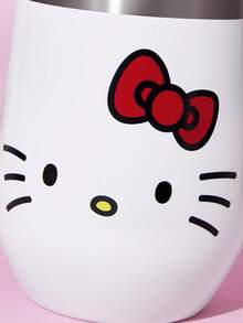 HELLO KITTY AND FRIENDS | SHEIN 360ml/12oz 不鏽鋼防漏蓋隨行杯，適用熱飲/冷飲，適配大多數杯架，送禮首選 - 白色 - 查看 7