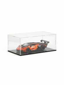 Transparent Acrylic Display Boxes, Available In 11 Sizes, Diy Assembly, Suitable For Displaying Models, Building Blocks, Crafts, And Souvenirs, And Providing Dust Protection. - 5mm Black PVC Base - View 2