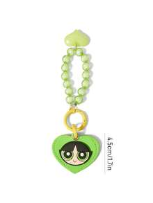 THE POWERPUFF GIRLS X SHEIN PVC鑰匙保護套 - 綠色 - 查看 3