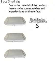 3 Pieces Set Including Transparent Hard-Shell Zipper Storage Box, Transparent Zipper Storage Bag, Double-Layer Rigid Plastic Zipper Pouch, PET Travel Cosmetic Storage Bag, Portable Toy Organizer Storage Case - White - View 5