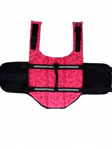 1pc Dog Life Jacket, Adjustable Chest & Neck, Tear-Resistant Pet Life Vest, Suitable For Medium & Small …Dogs, Boating, Swimming, High Buoyancy, Includes Easy-Carry Handle And D-Rin - Multicolor - View 8