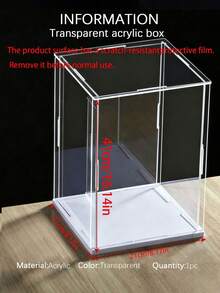 Collectible Display Box, Assembleable Transparent Acrylic Box, Alternative To Glass Display Box, Suitable For Displaying Figurines, Home Storage, And Organizing Toys - Multicolor - View 20
