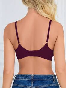 SHEIN 女款無縫內衣，1件裝 - 玫瑰紅 - 查看 2