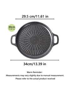 Non-Stick Ceramic Wheat Pot, Multifunctional Pan. Compatible With Gas And Induction Cookers. Suitable For Frying Fish, Meat And Stir-Frying. Stylish Wavy Design, Ideal For Camping, Picnics And Outdoor Cooking. - View 10