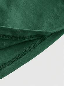 ROMWE PUNK Contrast Lace Halter Top - Green - View 4