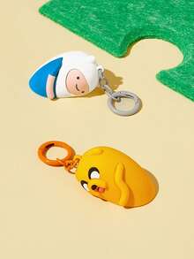 ADVENTURE TIME X SHEIN Colgador de bolso creativo tridimensional, llavero, regalo - Multicolor - Ver 8