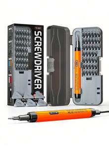 46-In-1 Cordless Electric Screwdriver Set With 38 Magnetic Precision Drill Bits, Rechargeable Lithium Battery With USB Power, Multipurpose Repair Tool Kit For Smartphones, Laptops, Cameras, Watches, Electronics - color - View 18