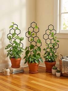 Honeycomb Plant Climbing Trainer 14.96x5.91 Inches Vine Flower Support Frame Space Saving Indoor Outdoor Gardening Trellis For Potted Plants - multicolor - View 7