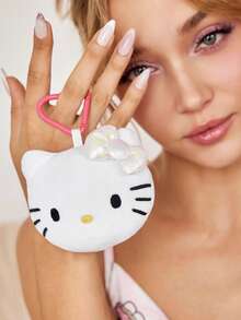 HELLO KITTY AND FRIENDS | SHEIN 1個可愛卡通貓咪吊飾，優雅時尚，可掛在包包與鑰匙上 - 白色 - 查看 4