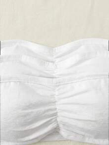 SHEIN Tween Girl 3件組休閒抹胸內衣背心內搭衫 白色，四季適用 - 白色 - 查看 4