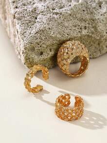 Opalesca 18K Gold-Plated Fashionable Exquisite Design Ring - Yellow Gold - View 8