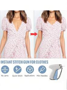 Mini Tag Gun For Clothing, Upgraded Anti-Jam Fine Needle Tagging Tool, Sturdy Plastic Body, Smooth Operation Quick Fabric Fastening Kit For Garment Labels, Suitable For Home DIY, Boutique, Store Arrangement & Holiday Merchandise Labeling Supplies - multicolor - View 6