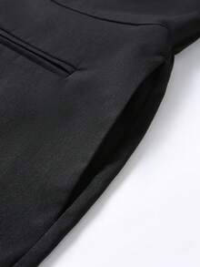 VENTUSAIL Men's Fashion Commute Solid Color Sleeveless Jumpsuit - Black - View 3