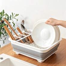 Foldable Bowl Rack, Storage Rack, Sink, Foldable Dishwashing Basin, For Placing Bowls, Chopsticks, Plates, Storage Of Bowls, Chopsticks, Plates, Folding Drip Rack - Multi-size - View 4