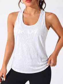 SHEIN Rhythm Era 2pcs Plus Size Women's All-Over Print Casual Daily Wear Sports T-Shirts - Black and White - View 3