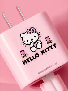 HELLO KITTY AND FRIENDS | SHEIN 3件組數據線保護套，適用於充電器，櫻桃印花圖案，充電器保護套（不含數據線） - 粉色 - 查看 6
