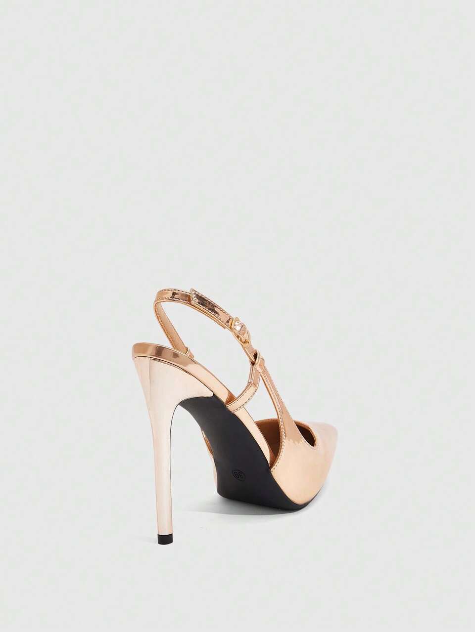 CUCCOO SZL Women's Pointed Toe Elegant Fashion Sexy Champagne Color Slingback High Heels Suitable For Party, Gathering, Banquet, Nightclub And Other Occasions