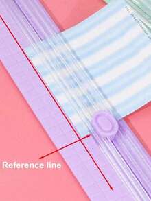 1 Multi-Functional A4 Dual-Way Paper Cutter, Portable Manual Trimmer With Ruler, Ideal For Office, School And Study Use. - multicolor - View 9
