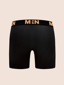 Manfinity Underwear&Sleepwear Basics 7条装男士字母印花拼接休闲日常平角内裤 - 彩色 - 查看 2