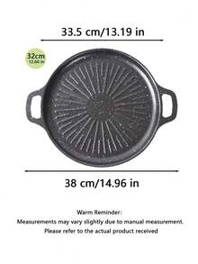 Non-Stick Ceramic Wheat Pot, Multifunctional Pan. Compatible With Gas And Induction Cookers. Suitable For Frying Fish, Meat And Stir-Frying. Stylish Wavy Design, Ideal For Camping, Picnics And Outdoor Cooking. - View 11