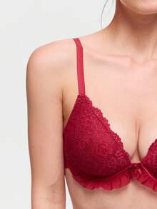 Bonmuse 2pcs Women's Lingerie, Sexy Lace Racerback Casual Comfortable Bras, Wireless Push Up Bras For Small Bust - Multicolor - View 7