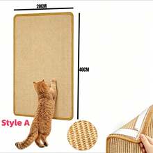1PC/2PCS Cat Scratch Pad, Sisal Cat Scratching Pad, Natural Cat Anti-Slip Pad, Claw And Tooth Care, Sun, Cat Mat, Cage Cat Chew Toy, Cat Pet Cage, Bedding, Bite And Sleep Nesting, Suitable For Small Animals The Border Color Is Random - Style A - View 12